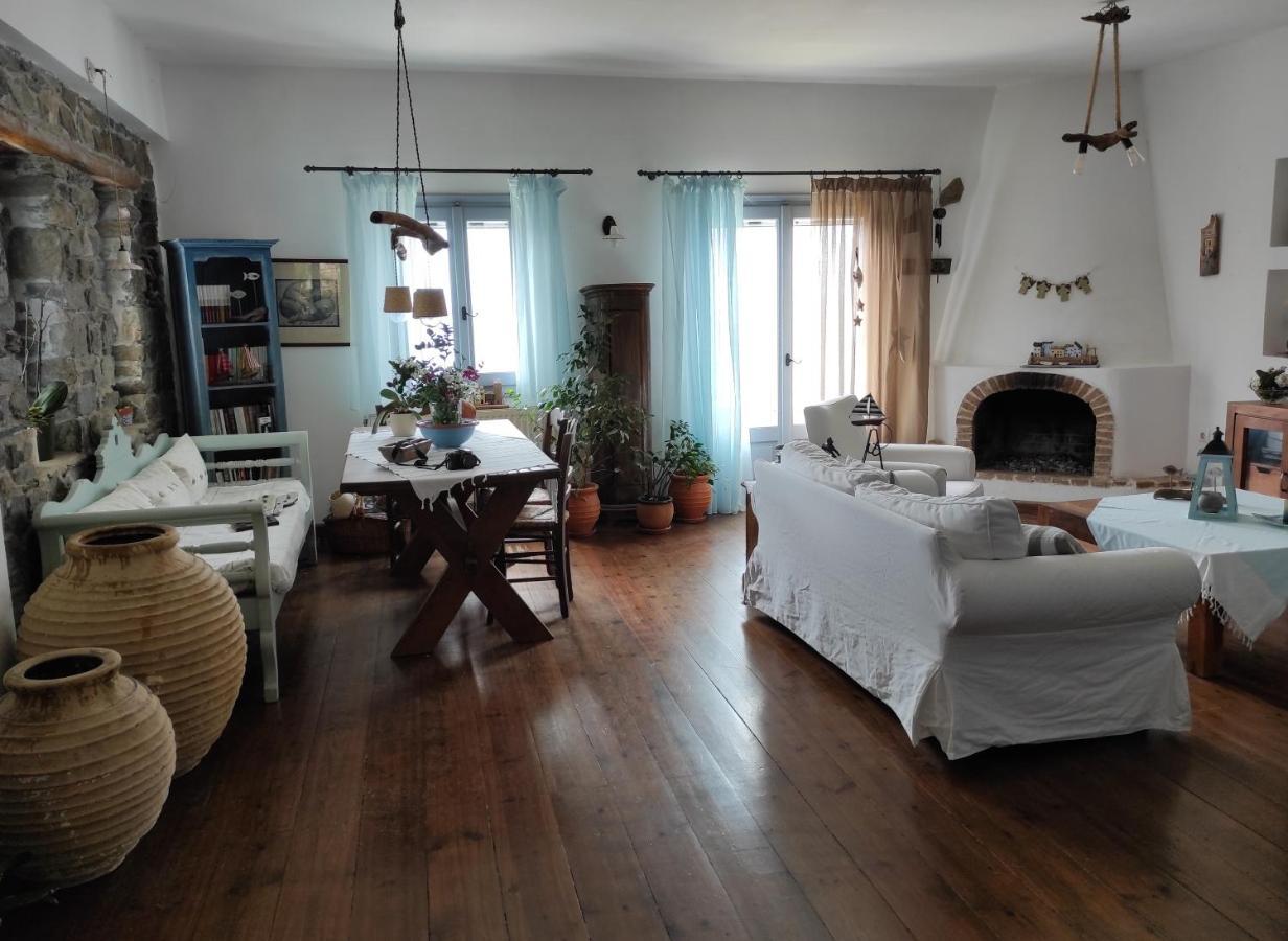 C & C _ Cycladic House With Endless Sea View Villa แอร์มูโปลี ภายนอก รูปภาพ