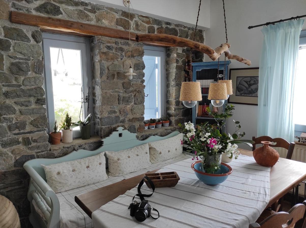 C & C _ Cycladic House With Endless Sea View Villa แอร์มูโปลี ภายนอก รูปภาพ