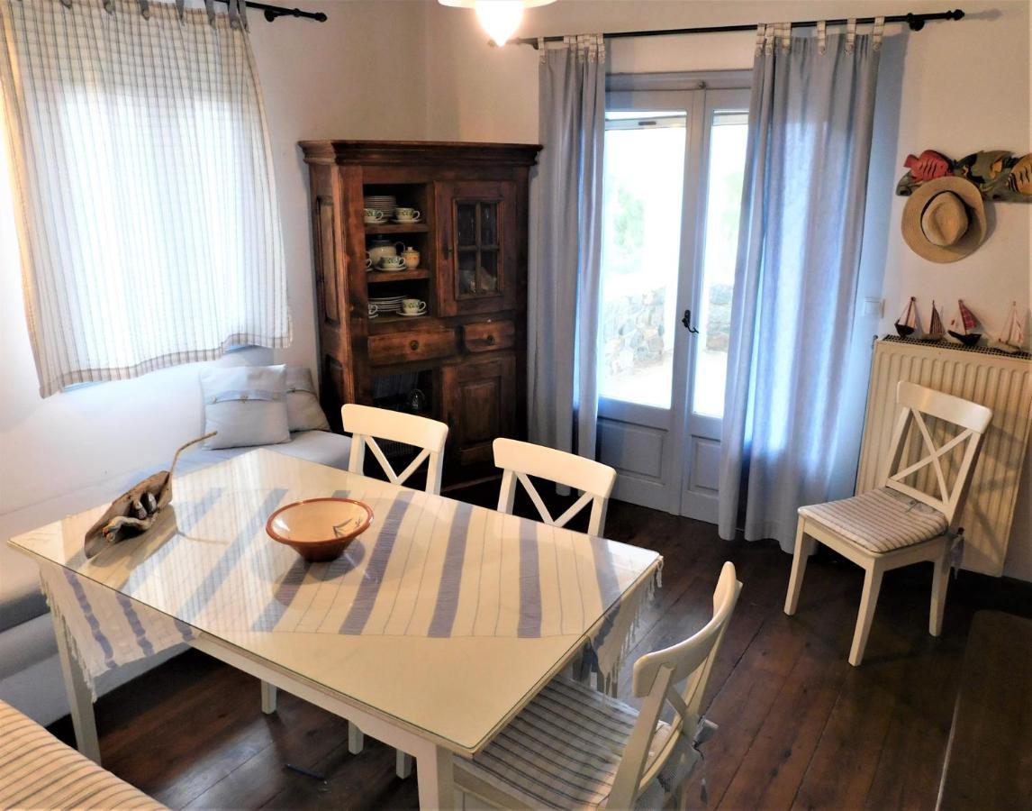 C & C _ Cycladic House With Endless Sea View Villa แอร์มูโปลี ภายนอก รูปภาพ