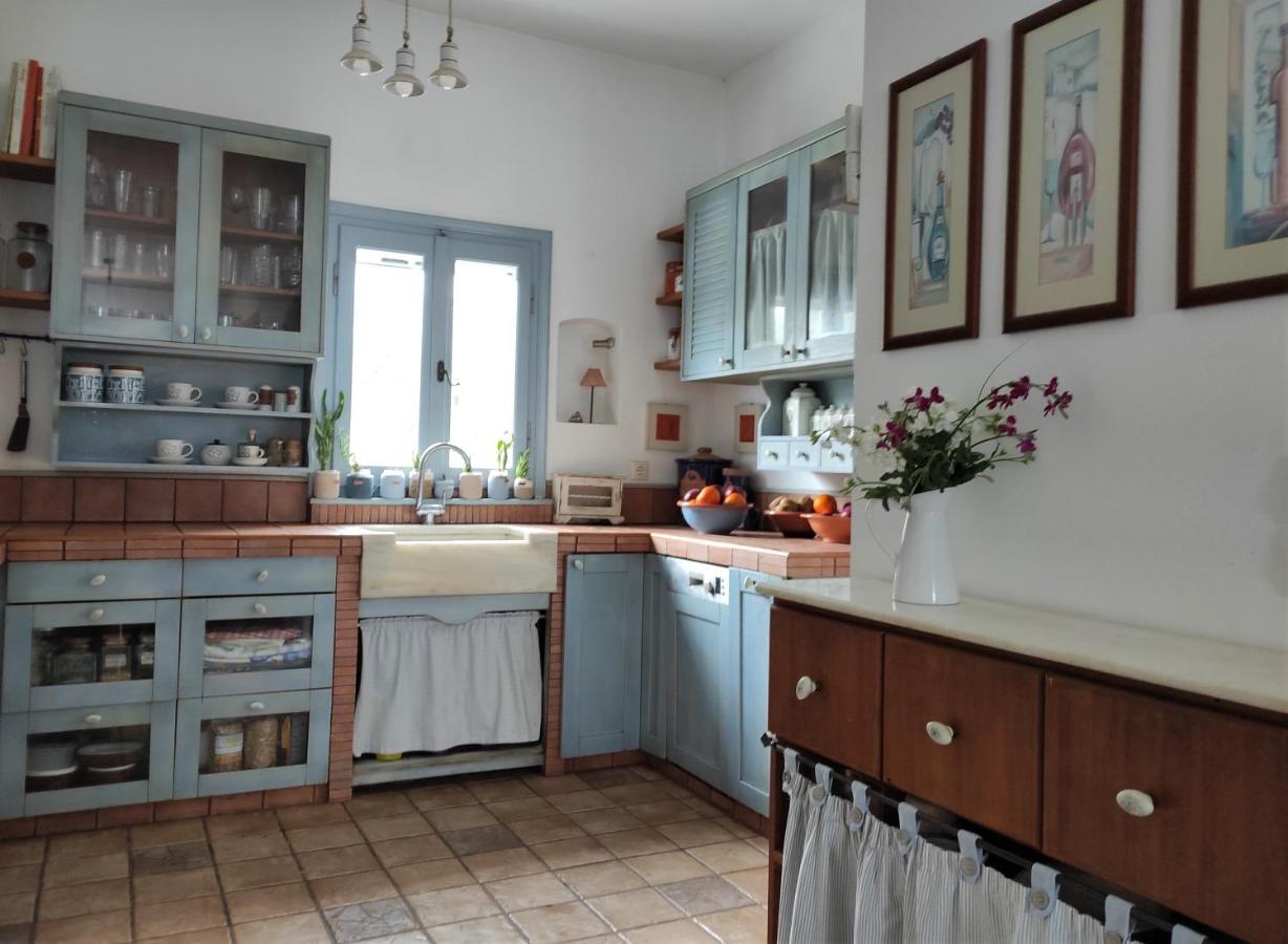 C & C _ Cycladic House With Endless Sea View Villa แอร์มูโปลี ภายนอก รูปภาพ