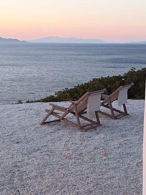C & C _ Cycladic House With Endless Sea View Villa แอร์มูโปลี ภายนอก รูปภาพ